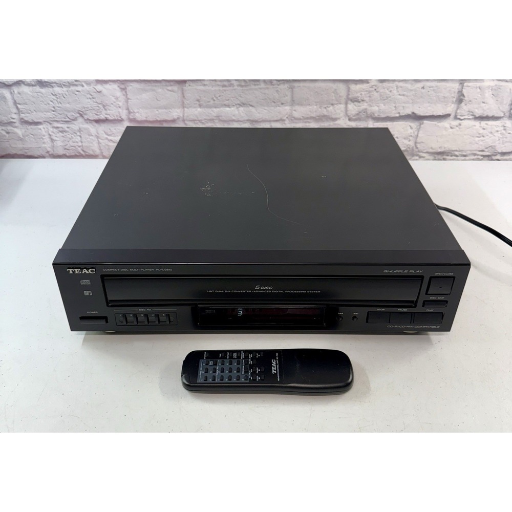 TEAC PD-D2610MKII 5 Disc CD Changer Player Tested Working w/ Remote